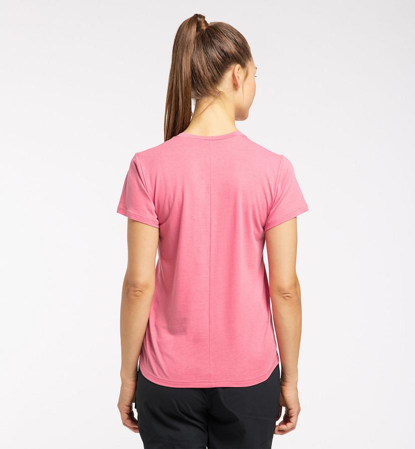 Haglöfs Womens Lyocel T-Shirt Pink New Zealand 83940AOSJ